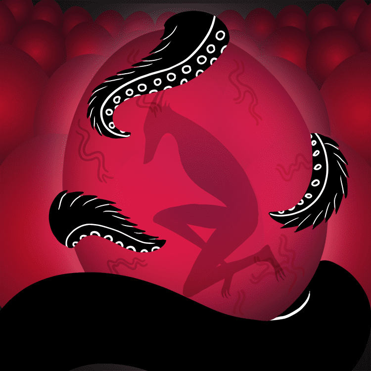 爪牙进化成猩红战士。 他们接受死亡并承诺以某种方式生活,但只为伟大的克苏鲁 /nfts/crimsonwarrior/crimsonwarrior.png