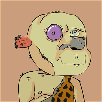 欢迎来到 CAVE MEMEK 1000 洞穴人的洞穴绘画并涂在块状下巴上。 /nfts/man-man-cave-man/man-man-cave-man.png